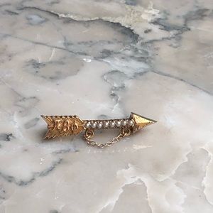 Vintage Pi Beta Phi Badge Pearl